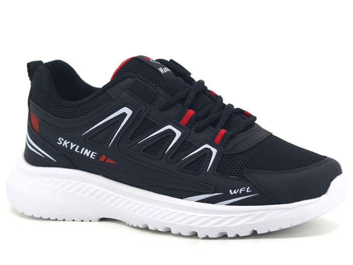 Wanderfull Merdane 4281 Anorak Spor Ayakkabı Siyah - Beyaz - Kırmızı