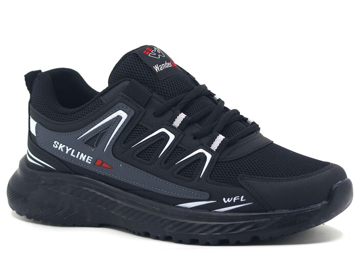 Wanderfull Merdane 4281 Anorak Spor Ayakkabı Siyah - Beyaz - Siyah