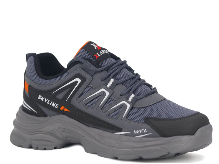 Wanderfull Merdane 4281 XXL Anorak Spor Ayakkabı Füme - Siyah - Turuncu - 1