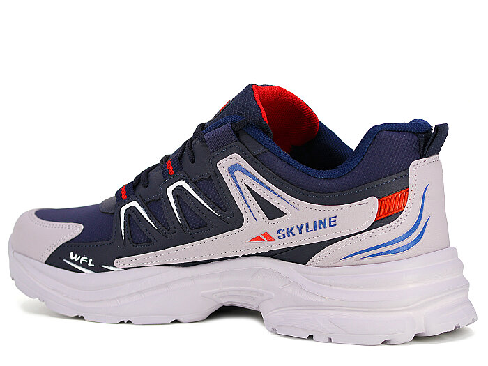 Wanderfull Merdane 4281 XXL Cilt Spor Ayakkabı Lacivert - Buz - Kırmızı - Wanderfull (1)