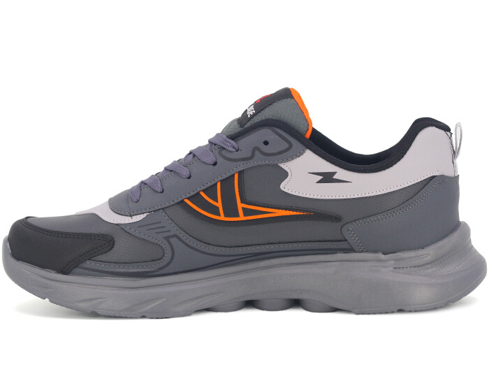 Wanderfull Merdane 4301 Battal Cilt Spor Ayakkabı Füme - Siyah - Turuncu - 2