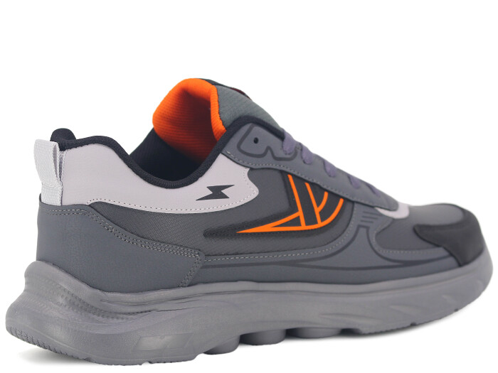 Wanderfull Merdane 4301 Battal Cilt Spor Ayakkabı Füme - Siyah - Turuncu - 3