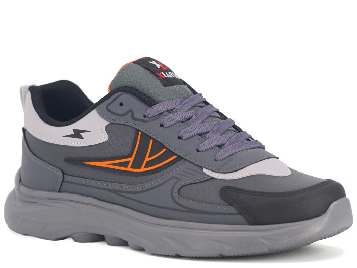 Wanderfull Merdane 4301 Battal Cilt Spor Ayakkabı Füme - Siyah - Turuncu - Wanderfull