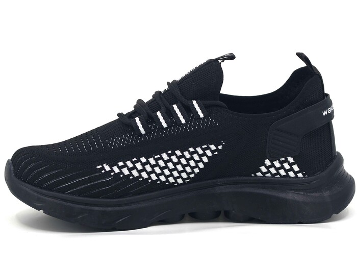 Wanderfull Merdane 4311 Triko Spor Ayakkabı Siyah - Beyaz - Siyah - 2