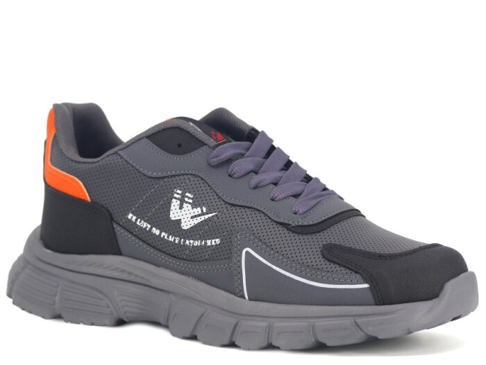 Wanderfull Merdane 4325 Cilt Spor Ayakkabı Füme - Beyaz - Siyah - 1