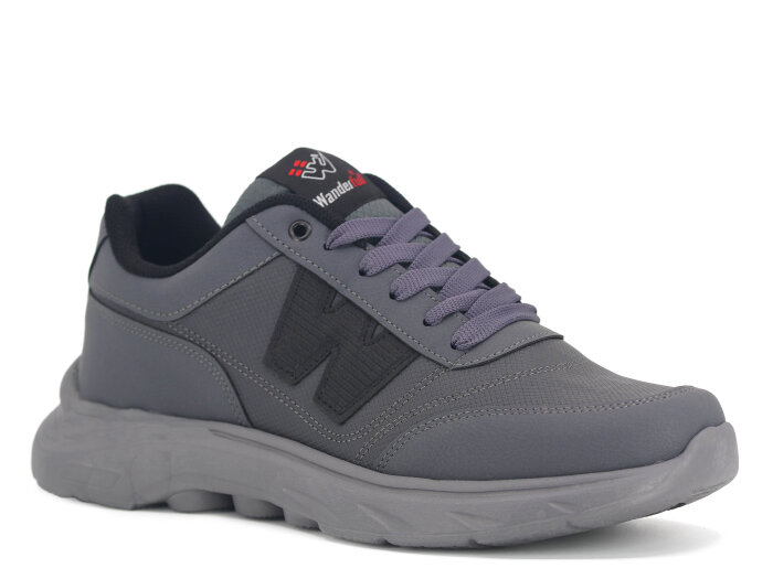 Wanderfull Merdane 4331 Cilt Spor Ayakkabı Füme - Siyah - Wanderfull