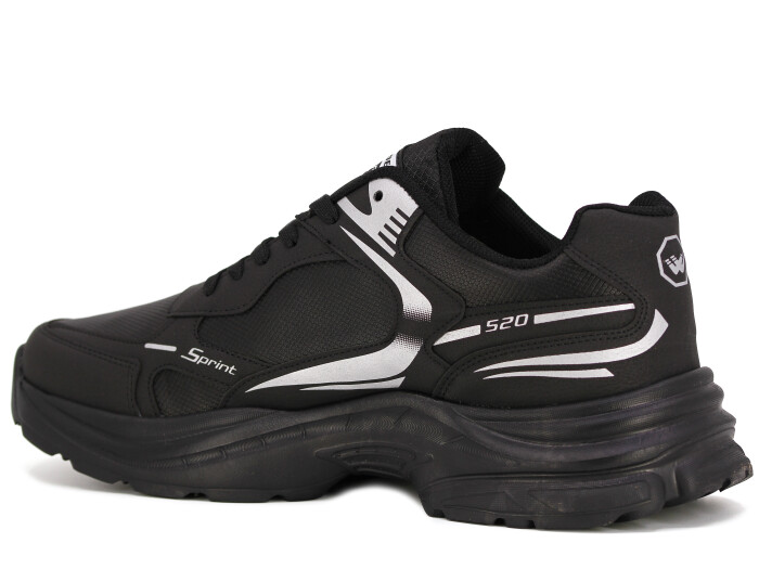 Wanderfull Merdane 4334 XXL Cilt Spor Ayakkabı Siyah - Beyaz - Siyah - Wanderfull (1)