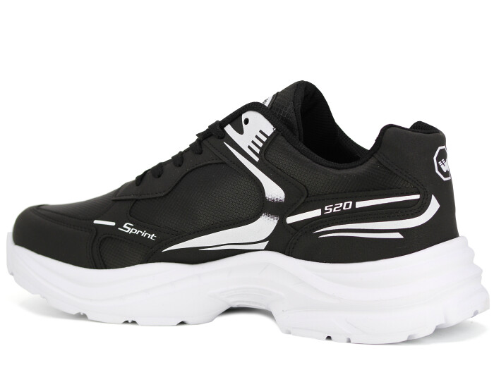 Wanderfull Merdane 4334 XXL Cilt Spor Ayakkabı Siyah - Beyaz - Wanderfull (1)
