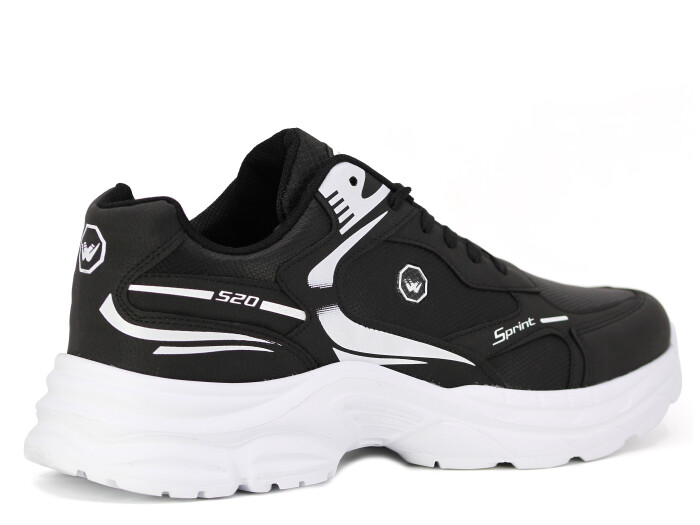 Wanderfull Merdane 4334 XXL Cilt Spor Ayakkabı Siyah - Beyaz - 3