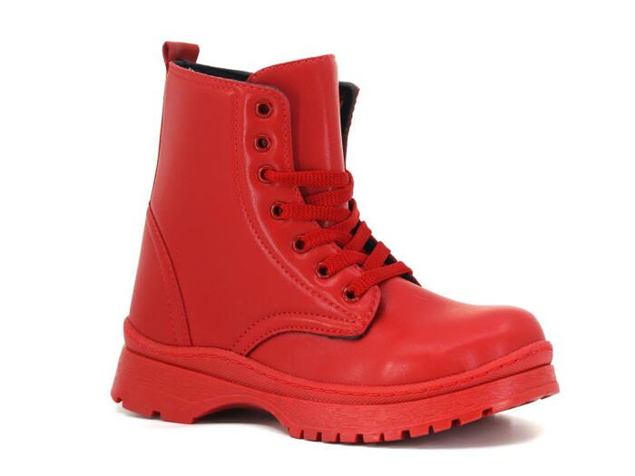 Wanetti Filet Bağcıklı Bot Kırmızı - Wanetti