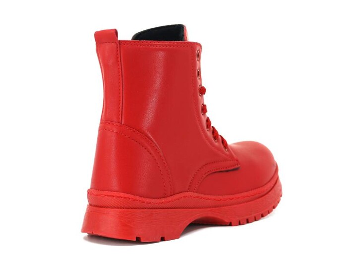 Wanetti Filet Bağcıklı Bot Kırmızı - 3