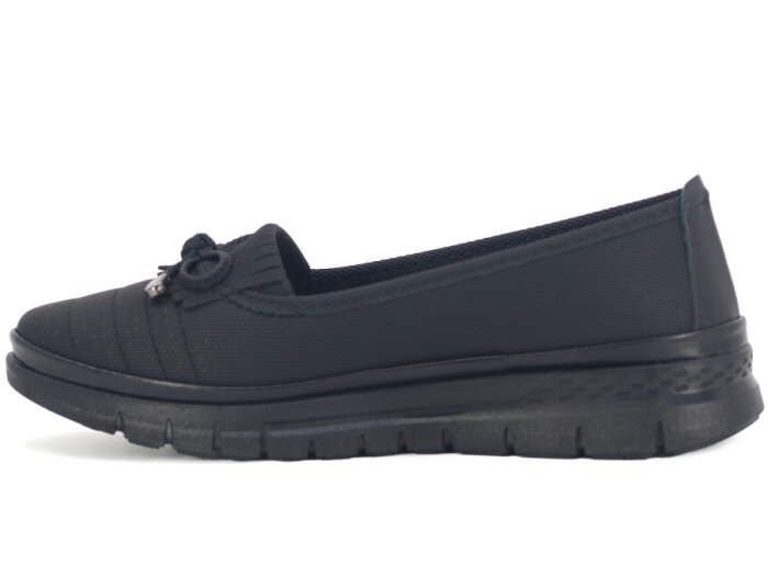 Wanetti Zenne 111 Atom Babet Poli Kot Anne Ayakkabısı Siyah - 2