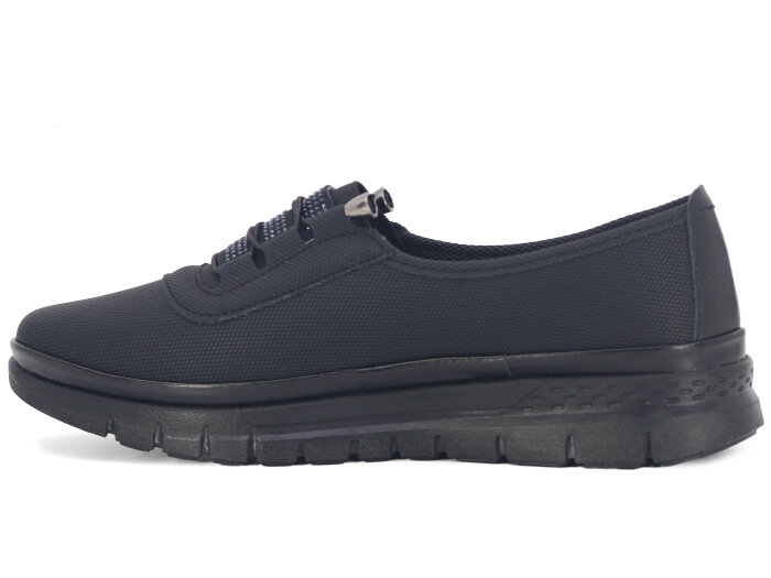 Wanetti Zenne 115 Atom Taşlı Poli Kot Anne Ayakkabısı Siyah - Wanetti (1)