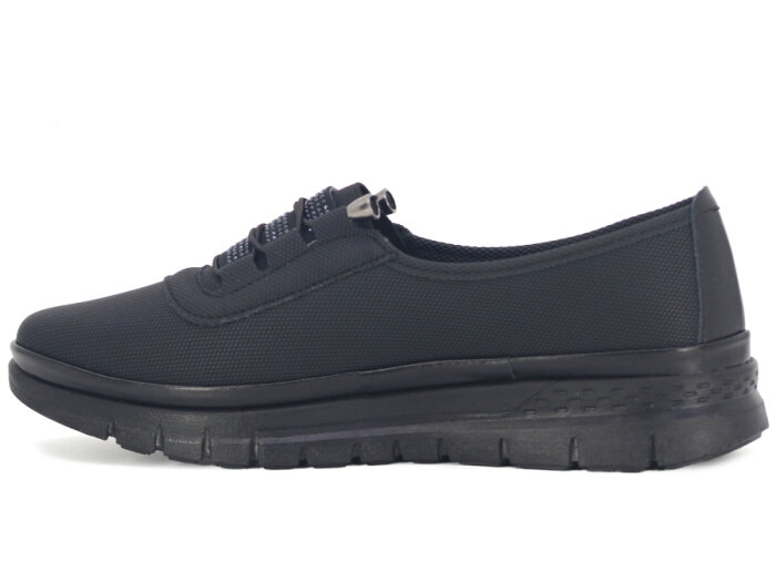 Wanetti Zenne 115 Atom Taşlı Poli Kot Anne Ayakkabısı Siyah - 2