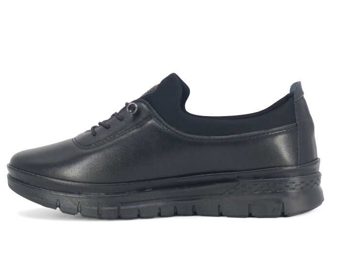 Wanetti Zenne 122 Atom Babet Termo Cilt Anne Ayakkabısı Siyah - Wanetti (1)