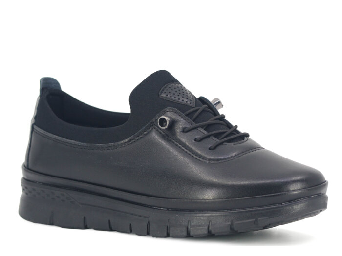 Wanetti Zenne 122 Atom Babet Termo Cilt Anne Ayakkabısı Siyah - 1