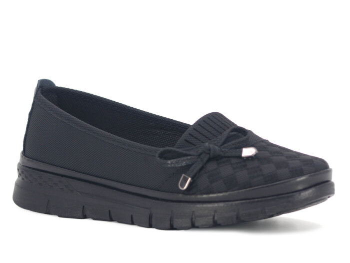 Wanetti Zenne 140 Atom Babet Poli Kot Anne Ayakkabısı Siyah - 1