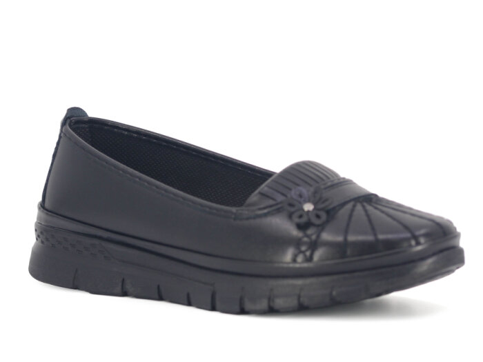 Wanetti Zenne 149 Atom Babet Poli Kot Anne Ayakkabısı Siyah - 1