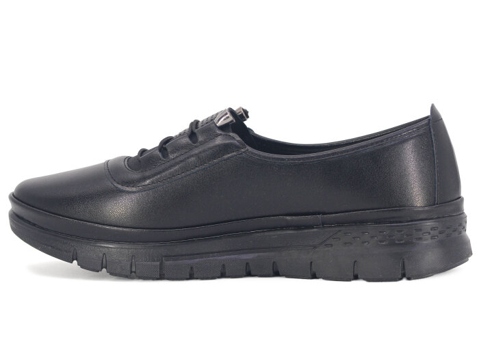 Wanetti Zenne 177 Kauçuk Cilt Atom Babet Anne Ayakkabısı Siyah - Wanetti (1)