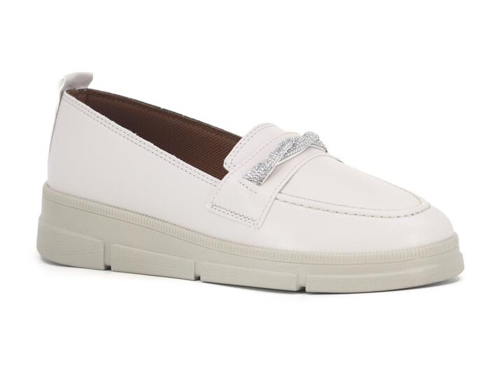 Wanetti Zenne 226 Poli Günlük Ayakkabı Krem - Wanetti