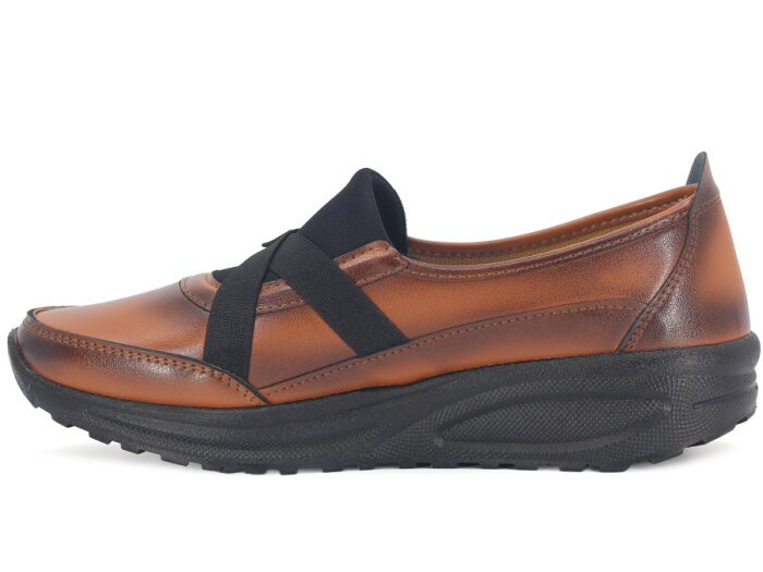 Wanetti Zenne 312 Comfort Poli Cilt Anne Ayakkabısı Taba - 2