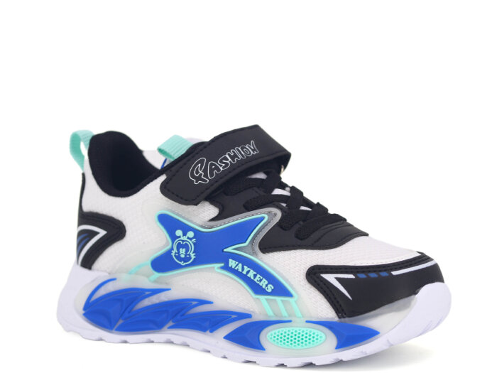 Waykers Filet 2508 Anorak Spor Ayakkabı Beyaz - Siyah - Saks Mavi - 1