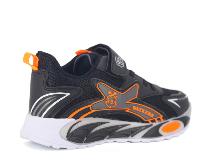 Waykers Filet 2508 Anorak Spor Ayakkabı Siyah - Turuncu - Füme - 3