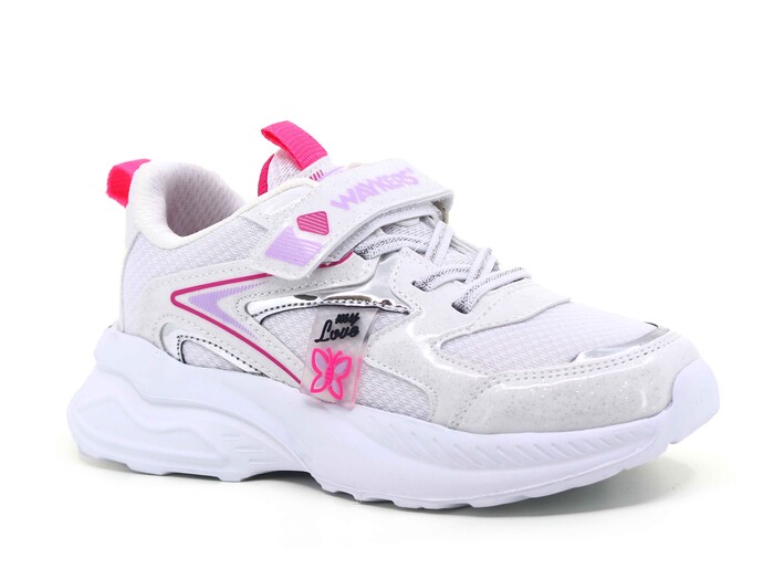 Waykers Filet 517 Anorak Spor Ayakkabı Beyaz - Fuşya - 1