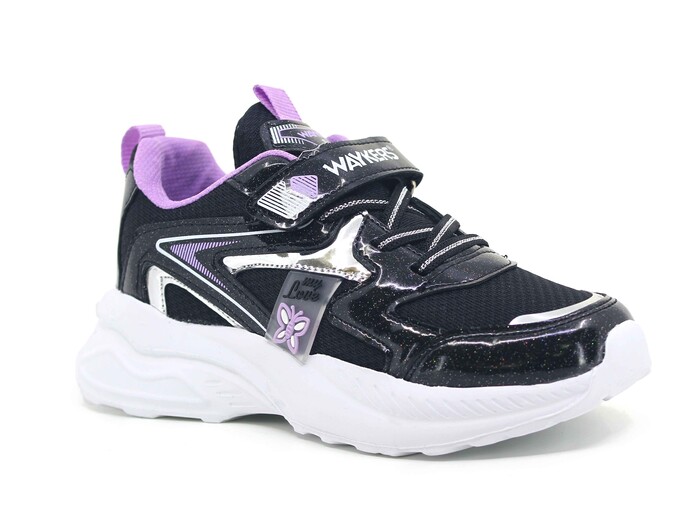 Waykers Filet 517 Anorak Spor Ayakkabı Siyah - Lila - 1