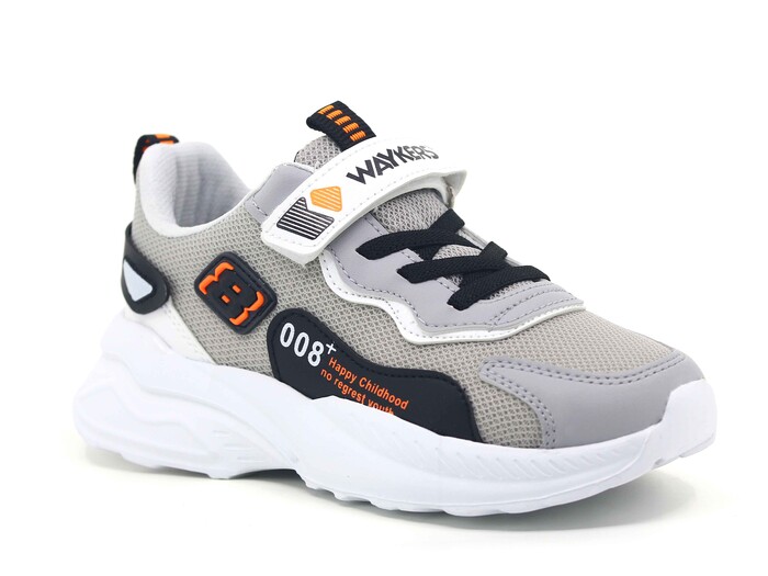 Waykers Filet 519 Anorak Spor Ayakkabı Buz - Siyah - Turuncu
