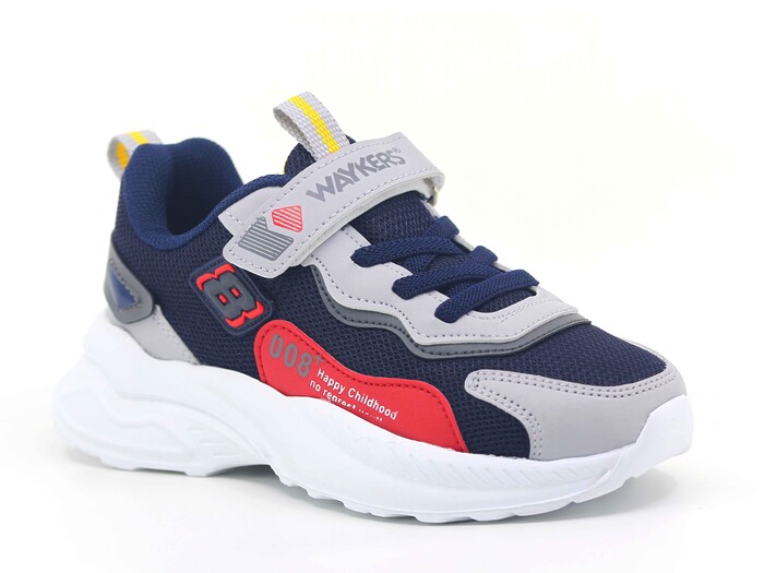 Waykers Filet 519 Anorak Spor Ayakkabı Lacivert - Buz - Kırmızı - Thumbnail