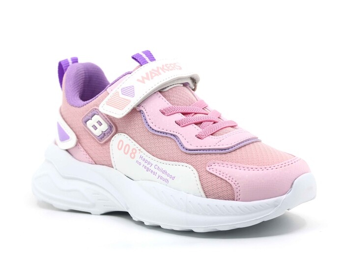 Waykers Filet 519 Anorak Spor Ayakkabı Pembe - Beyaz 