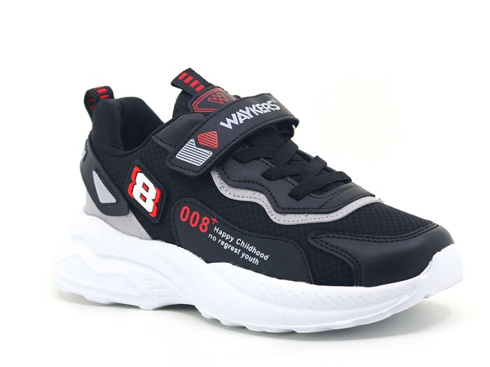 Waykers Filet 519 Anorak Spor Ayakkabı Siyah - Buz