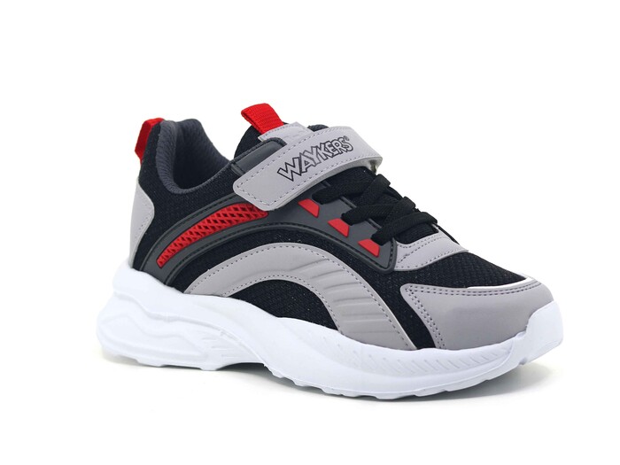 Waykers Patik 518 Anorak Spor Ayakkabı Siyah - Buz - Waykers