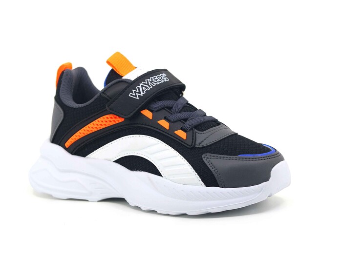Waykers Patik 518 Anorak Spor Ayakkabı Siyah - Turuncu - Waykers