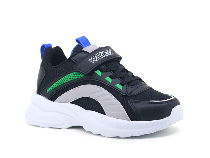 Waykers Patik 518 Anorak Spor Ayakkabı Siyah - Yeşil - Waykers