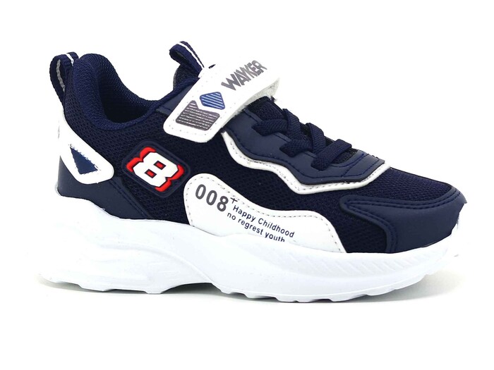 Waykers Patik 519 Anorak Spor Ayakkabı Lacivert - Beyaz - Thumbnail