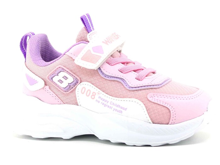 Waykers Patik 519 Anorak Spor Ayakkabı Pembe - Beyaz - Thumbnail