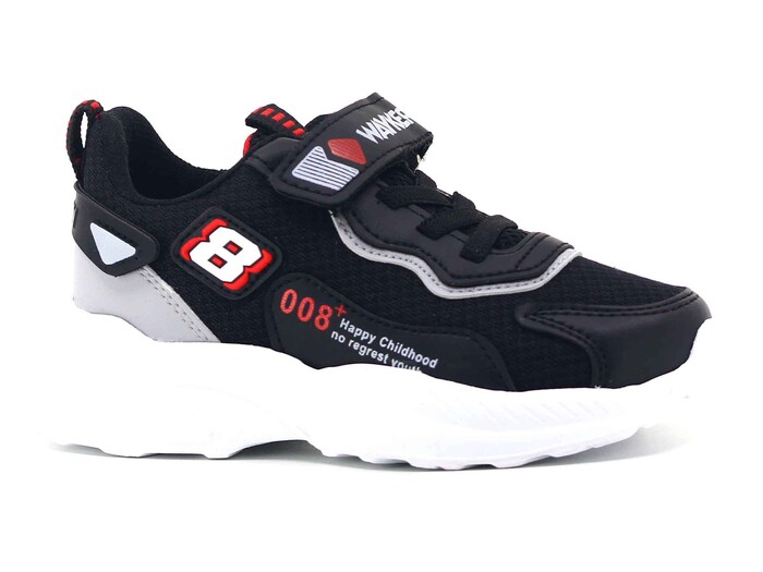 Waykers Patik 519 Anorak Spor Ayakkabı Siyah - Buz - Thumbnail