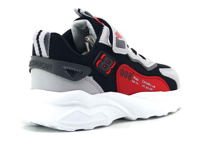 Waykers Patik 519 Anorak Spor Ayakkabı Siyah - Kırmızı