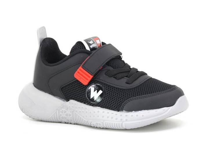 Wisco Filet 049 Anorak Spor Ayakkabı Siyah - Kırmızı - Thumbnail