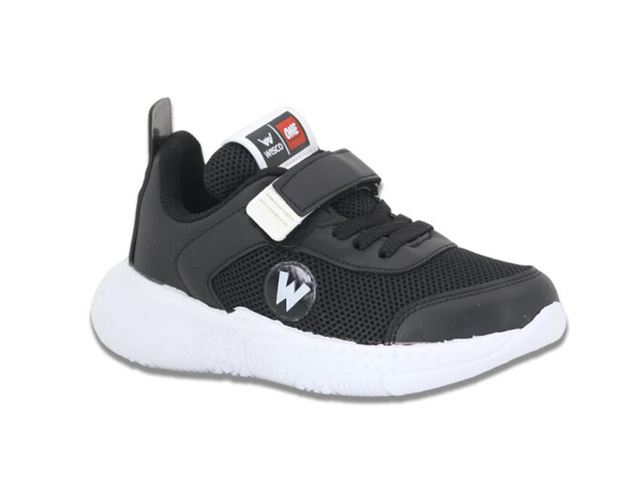 Wisco Patik 049 Anorak Spor Ayakkabı Siyah - Beyaz - Thumbnail