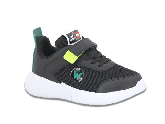 Wisco Patik 049 Anorak Spor Ayakkabı Siyah - Yeşil - Thumbnail