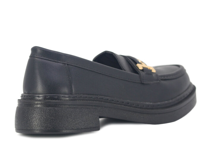 Wissente Zenne 048 Tokalı Anne Ayakkabısı Siyah Cilt - 3