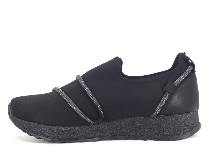 Wissente Zenne 170 Taşlı Anne Ayakkabısı Siyah - Wissente (1)