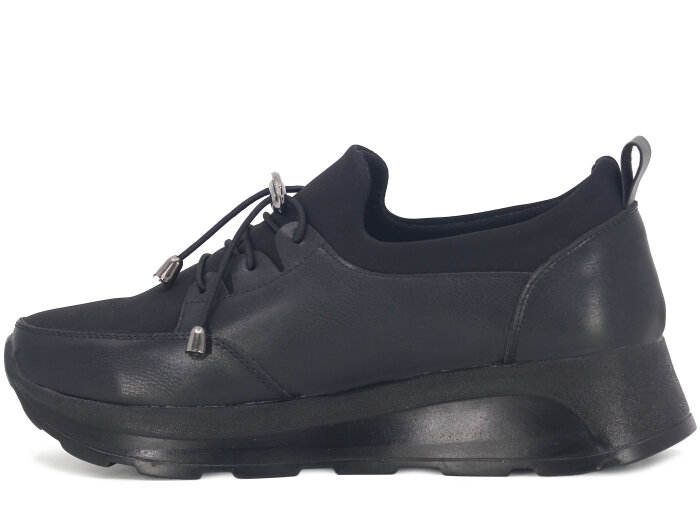 Wissente Zenne 1706 Anne Ayakkabısı Siyah Cilt - Wissente (1)