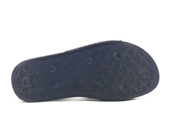 Witta Zenne 54324 Taşlı Yüksek Kutulu Günlük Terlik Siyah - 3