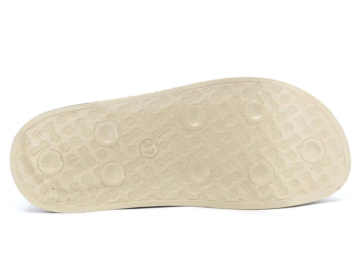 Witta Zenne 55201 Çift Toka Comfort Kutulu Günlük Terlik Bej