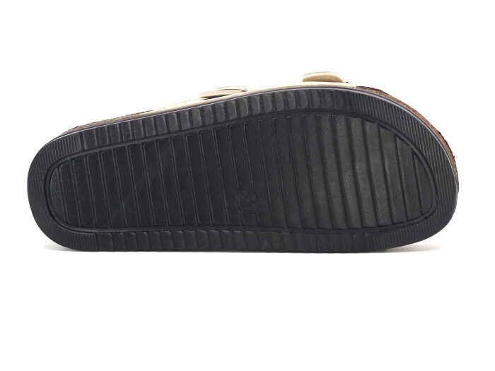 Witta Zenne 55304 Çift Toka Comfort Kutulu Günlük Terlik Bej - 3
