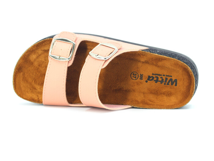 Witta Zenne 55304 Çift Toka Comfort Kutulu Günlük Terlik Pudra - Witta (1)